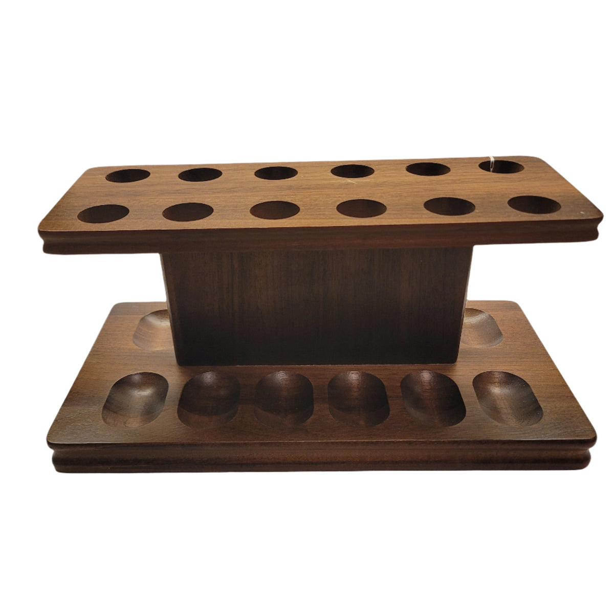 Dark Walnut 12Pipe Stand #126