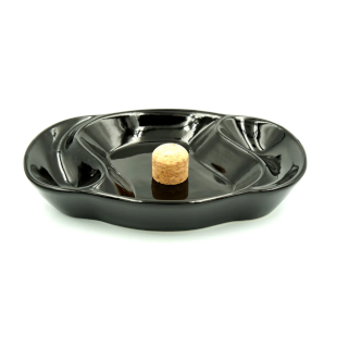 Black Ceramic Ashtray