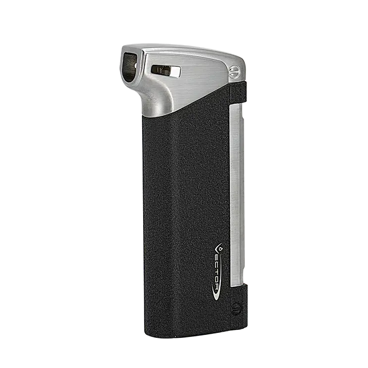 Vector AERO Crackle  Black Pipe Lighter