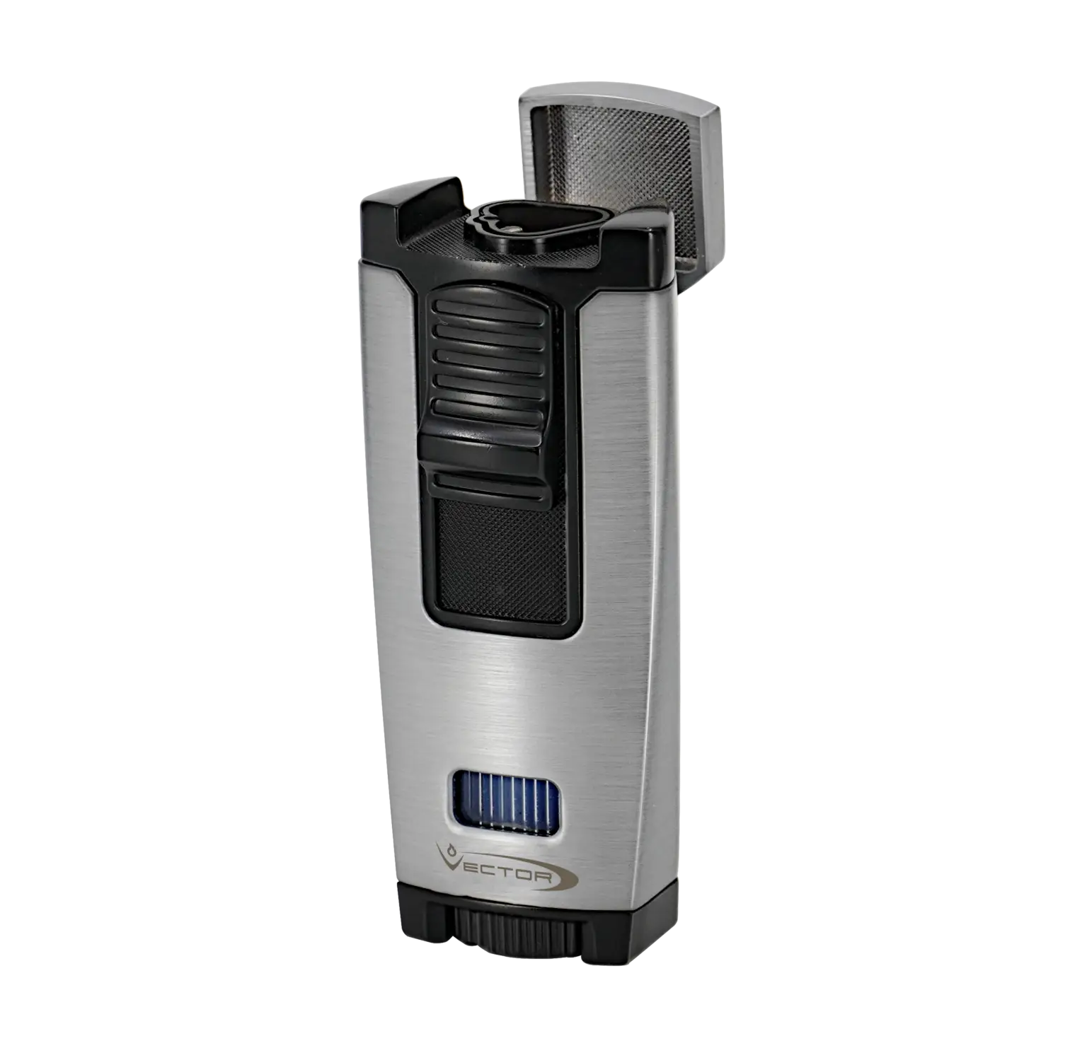 Vector, APEX Chrome Satin/BLK Triple Flame Lighter