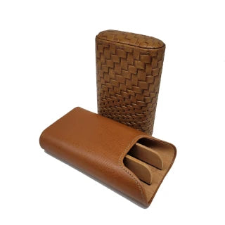 Brizard & Co. - The "Show Band" 3 Cigar Case - Bali