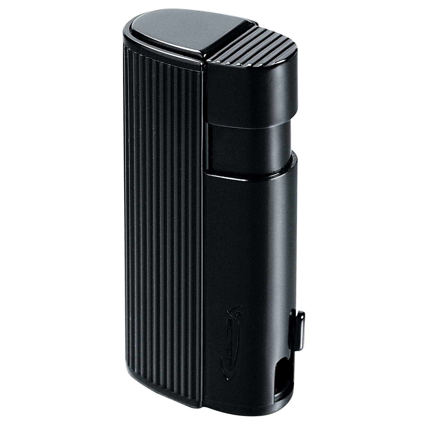 Vector, Diablo Matte Black Torch Lighter w/ Punch Cutter