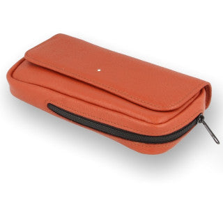 Dunhill White Spot Companion Terracotta Leather Pipe Tobacco Pouch