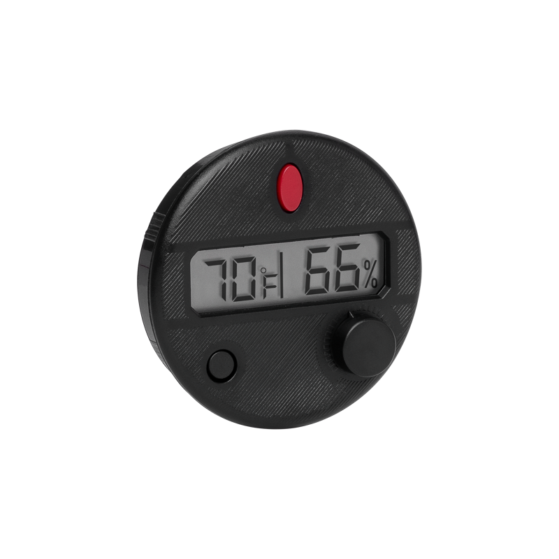HygroSet® Digital Hygrometer Black Front Mount
