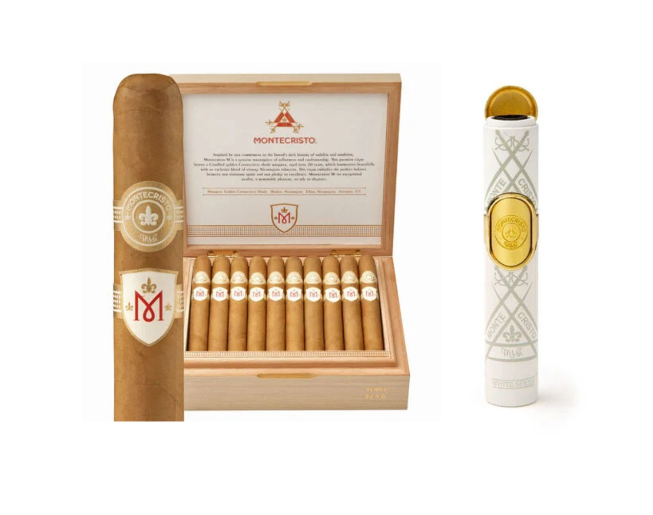 Montecristo M Series Toro (White Torch Lighter included with purchase)