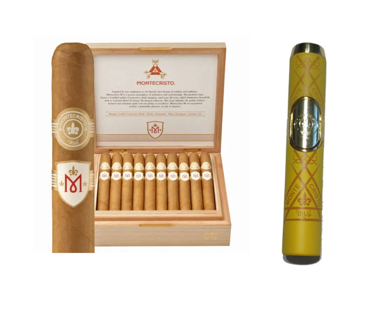 Montecristo M Series Toro (Yellow Torch Lighter included with purchase)