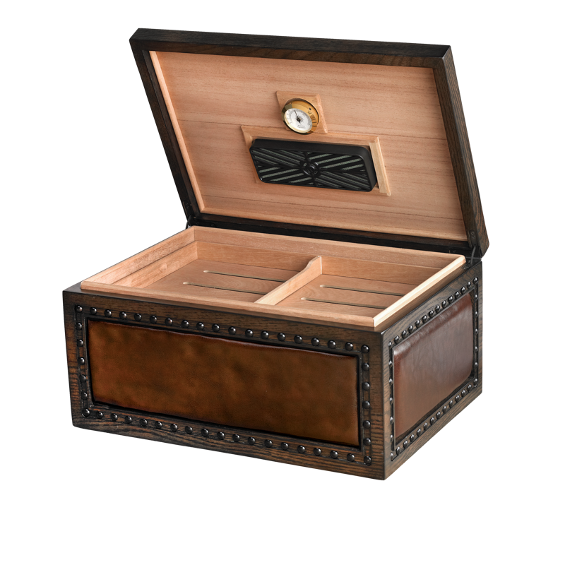Nottingham WOOD AND BROWN LEATHER