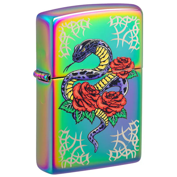 Zippo Rose Snake Design