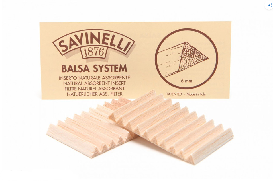 Savinelli  6mm Balsa Pipe Filters