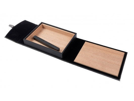 Black Travel Humidor with Buckle