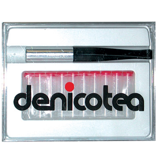 Denicotea Cigarette Holder Black with Silver Tip