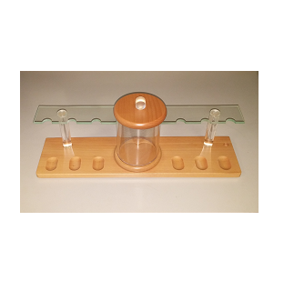 Cristom Pipe Rack with Tobacco Jar