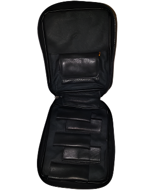 Black Yak Leather Pipe Case - 5 Pipes